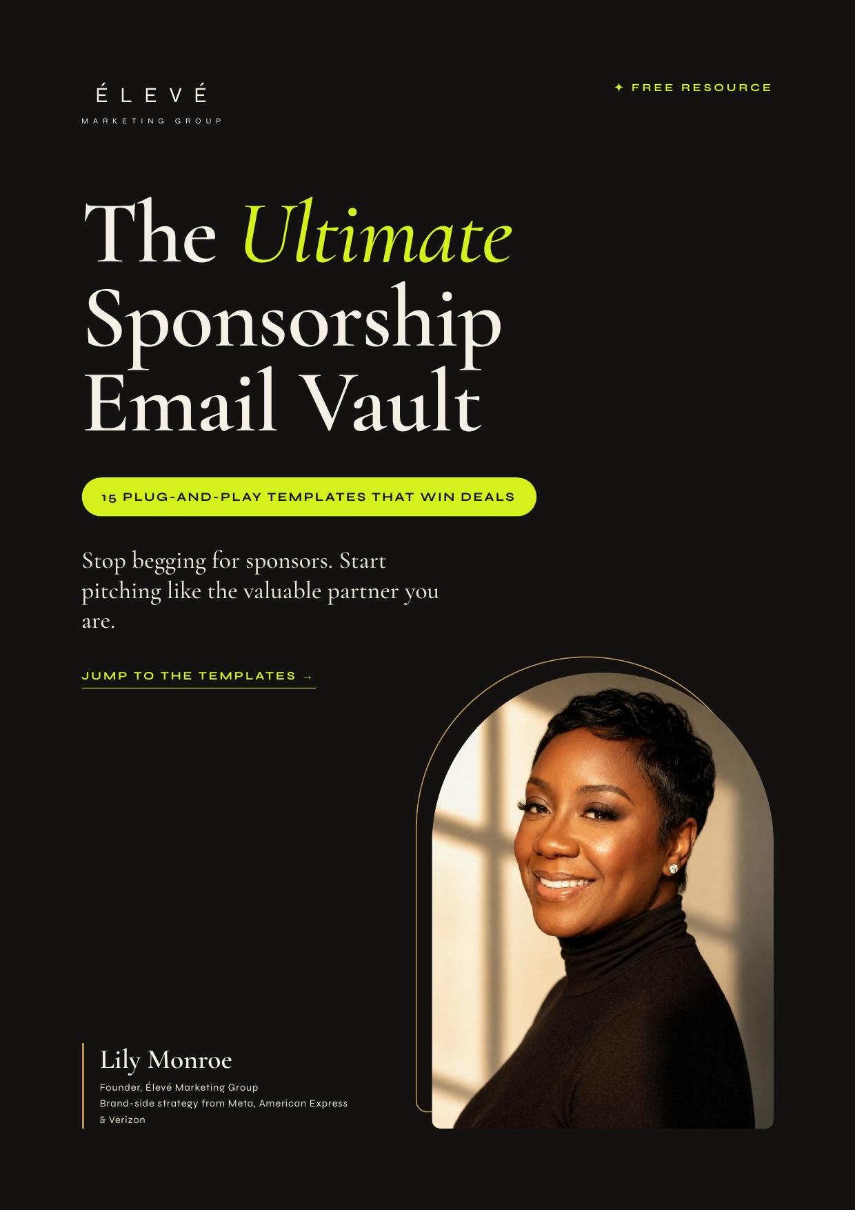 The Ultimate Sponsorship Email Vault mockup